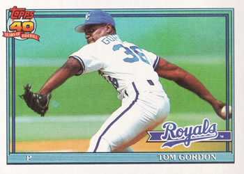 #248 Tom Gordon - Kansas City Royals - 1991 Topps Baseball
