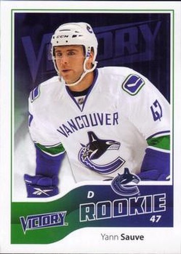 #248 Yann Sauve - Vancouver Canucks - 2011-12 Upper Deck Victory Hockey