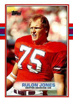 #248 Rulon Jones - Denver Broncos - 1989 Topps Football