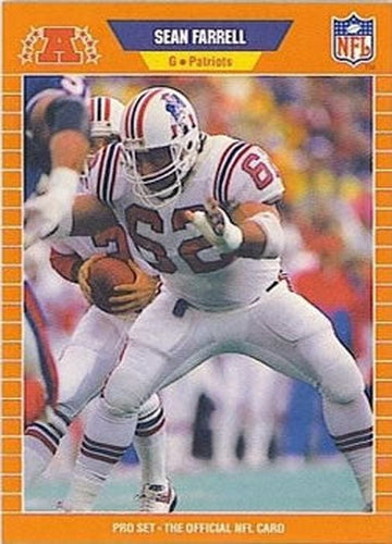 #248 Sean Farrell - New England Patriots - 1989 Pro Set Football