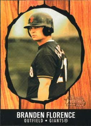 #248 Branden Florence - San Francisco Giants - 2003 Bowman Heritage Baseball