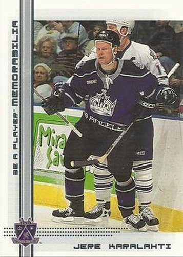 #248 Jere Karalahti - Los Angeles Kings - 2000-01 Be a Player Memorabilia Hockey