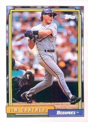 #248 Jim Gantner - Milwaukee Brewers - 1992 Topps Baseball