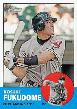 #248 Kosuke Fukudome - Cleveland Indians - 2012 Topps Heritage Baseball
