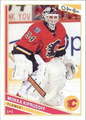 #248 Miikka Kiprusoff - Calgary Flames - 2013-14 O-Pee-Chee Hockey