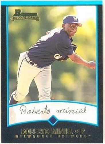 #248 Roberto Miniel - Milwaukee Brewers - 2001 Bowman Baseball