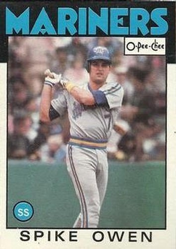 #248 Spike Owen - Seattle Mariners - 1986 O-Pee-Chee Baseball