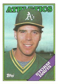 #248 Storm Davis - Oakland Athletics - 1988 Topps Baseball