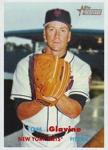#248 Tom Glavine - New York Mets - 2006 Topps Heritage Baseball
