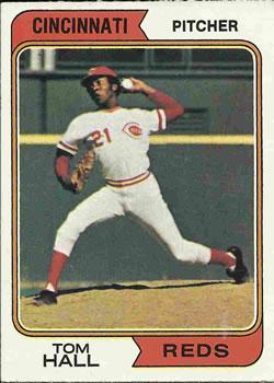 #248 Tom Hall - Cincinnati Reds - 1974 Topps Baseball