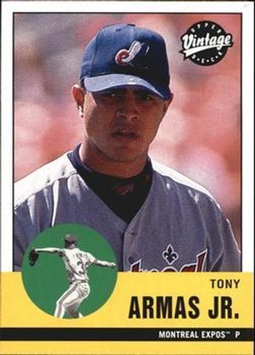 #248 Tony Armas Jr. - Montreal Expos - 2001 Upper Deck Vintage Baseball