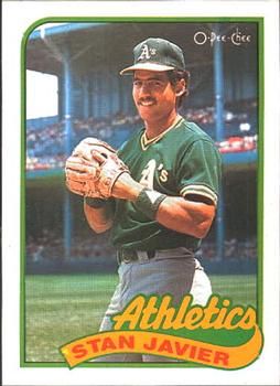 #248 Stan Javier - Oakland Athletics - 1989 O-Pee-Chee Baseball