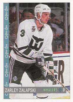 #248 Zarley Zalapski - Hartford Whalers - 1992-93 O-Pee-Chee Hockey