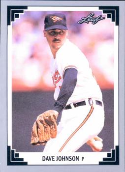 #248 Dave Johnson - Baltimore Orioles - 1991 Leaf Baseball
