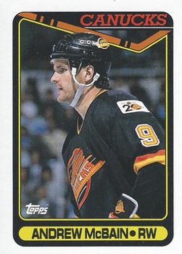 #248 Andrew McBain - Vancouver Canucks - 1990-91 Topps Hockey