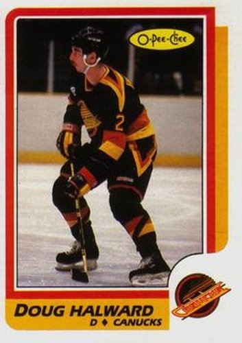 #248 Doug Halward - Vancouver Canucks - 1986-87 O-Pee-Chee Hockey