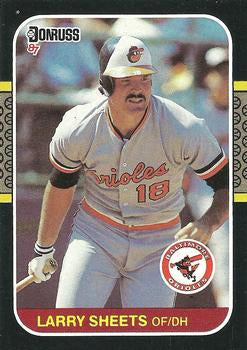 #248 Larry Sheets - Baltimore Orioles - 1987 Donruss Baseball