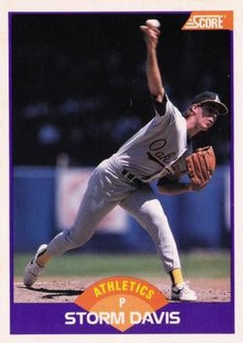 #248 Storm Davis - Oakland Athletics - 1989 Score Baseball