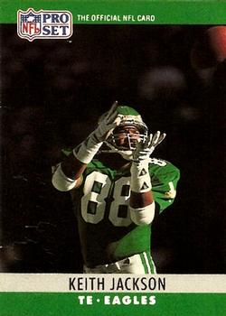 #248 Keith Jackson - Philadelphia Eagles - 1990 Pro Set Football