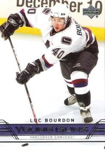 #248 Luc Bourdon - Vancouver Canucks - 2006-07 Upper Deck Hockey