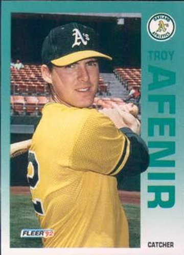 #248 Troy Afenir - Oakland Athletics - 1992 Fleer Baseball