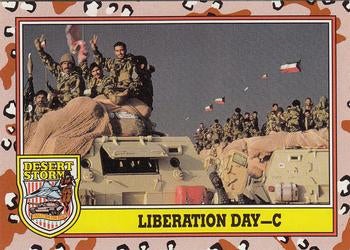 #249 Liberation Day - C - 1991 Topps Desert Storm