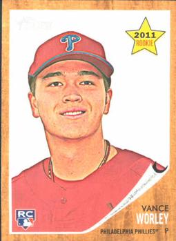 #249 Vance Worley - Philadelphia Phillies - 2011 Topps Heritage Baseball