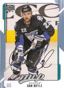 #249 Dan Boyle - San Jose Sharks - 2008-09 Upper Deck MVP Hockey