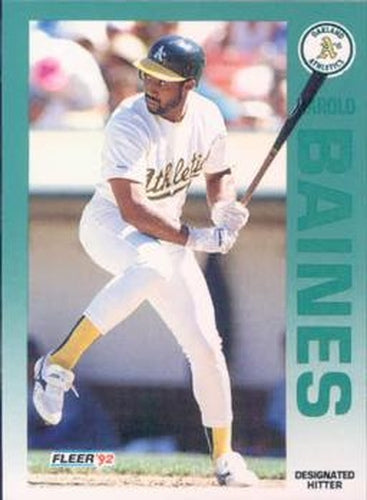 #249 Harold Baines - Oakland Athletics - 1992 Fleer Baseball