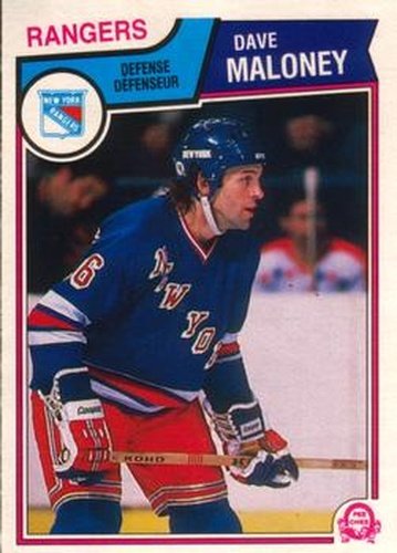 #249 Dave Maloney - New York Rangers - 1983-84 O-Pee-Chee Hockey