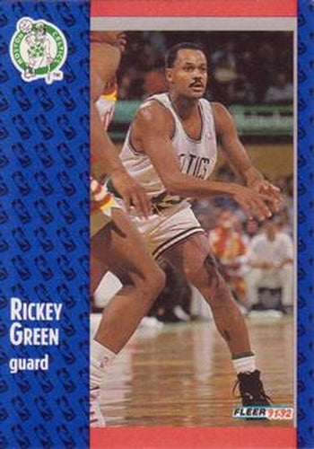 #249 Rickey Green - Boston Celtics - 1991-92 Fleer Basketball