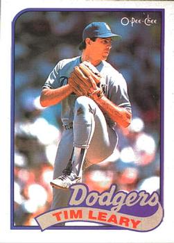 #249 Tim Leary - Los Angeles Dodgers - 1989 O-Pee-Chee Baseball