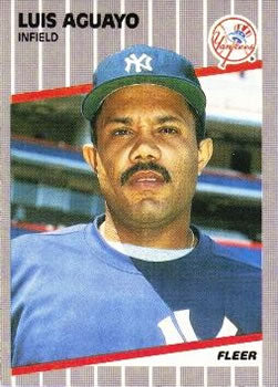 #249 Luis Aguayo - New York Yankees - 1989 Fleer Baseball