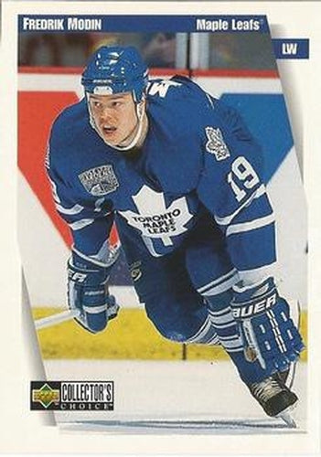 #249 Fredrik Modin - Toronto Maple Leafs - 1997-98 Collector's Choice Hockey
