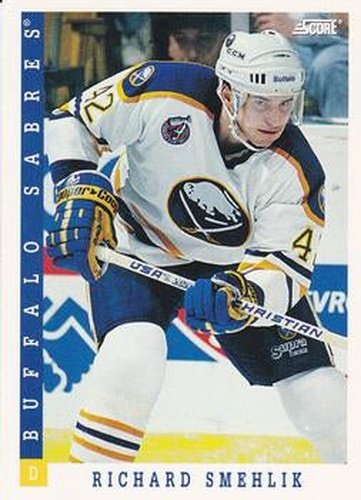 #249 Richard Smehlik - Buffalo Sabres - 1993-94 Score Canadian Hockey