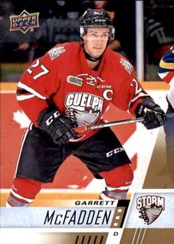 #249 Garrett McFadden - Guelph Storm - 2017-18 Upper Deck CHL Hockey