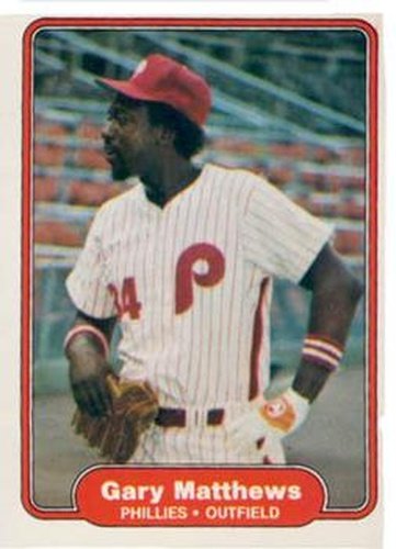 #249 Gary Matthews - Philadelphia Phillies - 1982 Fleer Baseball