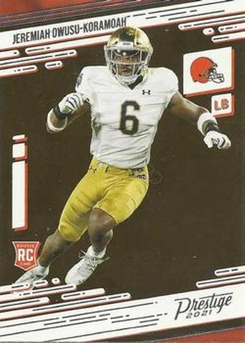 #249 Jeremiah Owusu-Koramoah - Cleveland Browns - 2021 Panini Prestige Football