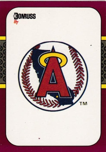 #249 Angels Logo/Checklist - California Angels - 1987 Donruss Opening Day Baseball
