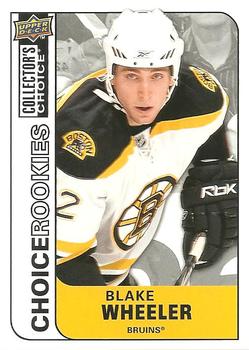 #249 Blake Wheeler - Boston Bruins - 2008-09 Collector's Choice Hockey