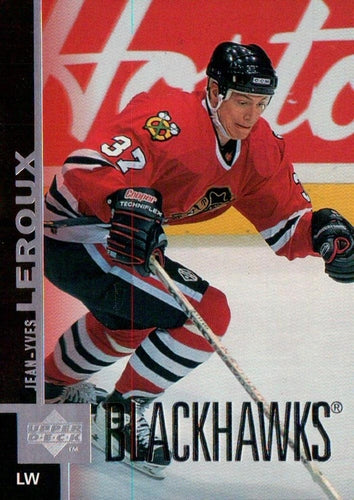 #249 Jean-Yves Leroux - Chicago Blackhawks - 1997-98 Upper Deck Hockey