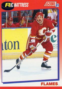 #249 Ric Nattress - Calgary Flames - 1991-92 Score Canadian Bilingual Hockey