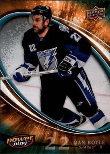 #249 Dan Boyle - San Jose Sharks - 2008-09 Upper Deck Power Play Box Set Hockey
