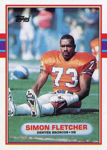 #249 Simon Fletcher - Denver Broncos - 1989 Topps Football