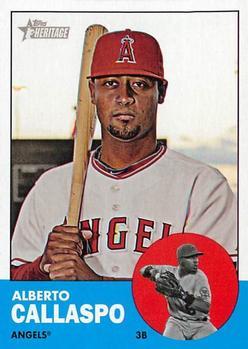 #249 Alberto Callaspo - Los Angeles Angels - 2012 Topps Heritage Baseball