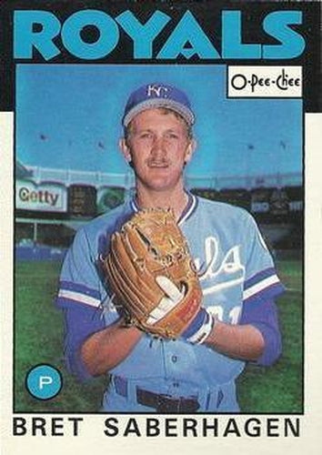 #249 Bret Saberhagen - Kansas City Royals - 1986 O-Pee-Chee Baseball