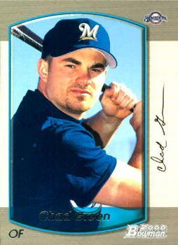 #249 Chad Green - Milwaukee Brewers - 2000 Bowman Baseball