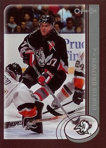 #249 Curtis Brown - Buffalo Sabres - 2002-03 O-Pee-Chee Hockey
