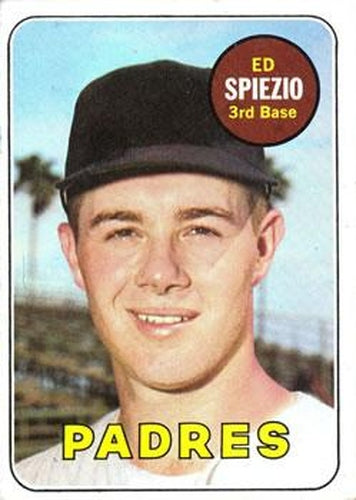 #249 Ed Spiezio - San Diego Padres - 1969 Topps Baseball