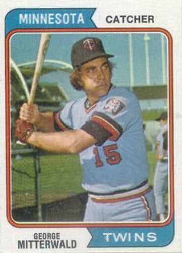 #249 George Mitterwald - Minnesota Twins - 1974 Topps Baseball